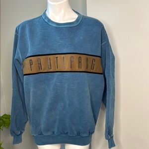 Over Dyed Vintage Pautipaug Crewneck Sweat shirt Cotton small EUC